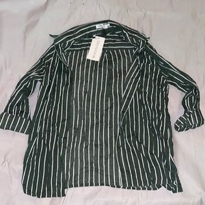 MISSLOOK dark green blouse